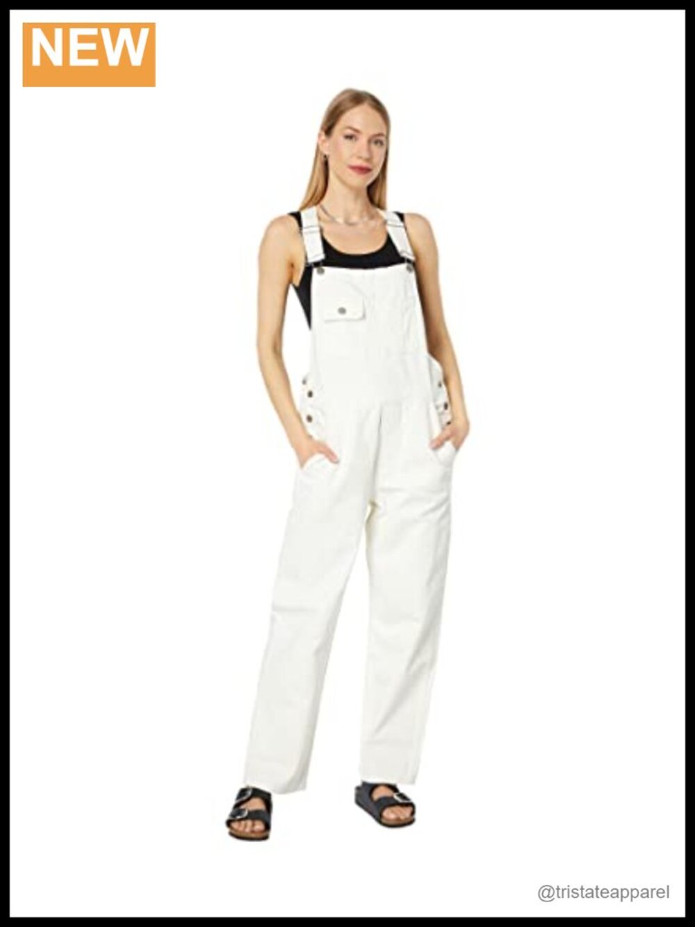 Lucky Brand Denim Overalls Adjustable Straps Ankle Length Cotton